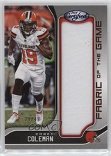 2018 Certified Fabric of the Game Prime 29/49 Corey Coleman #FG-CC yq6