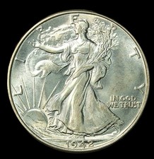 Mezzo dollaro 1942 50C Walking
