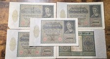 1922 Germany/German 10000 Mark Reichsbanknote Paper Money Currency