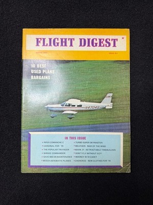 Flight Digest Spring 1970 Aviation Magazine Bob Said Piper Cessna Shrike Mooney