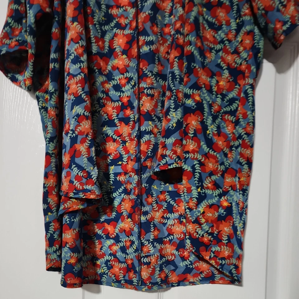 Top floral tropical de playa/piscina LuLaRoe, talla 3 Foto 4 de 4