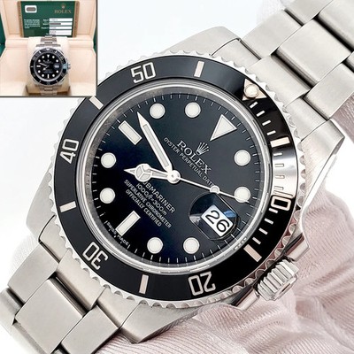 2011 Rolex Submariner Date 40mm Black Dial Steel Watch 116610 Box Papers