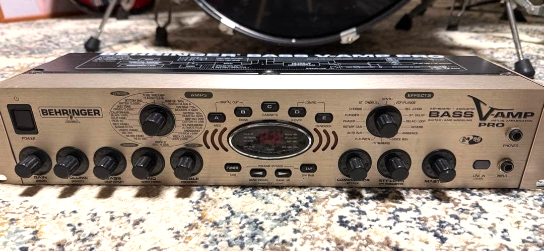 BASS V-AMP PRO Behringer ベースエフェクター Behringer Bass V-amp Pro Bass Modeling Amplifier Test Completed