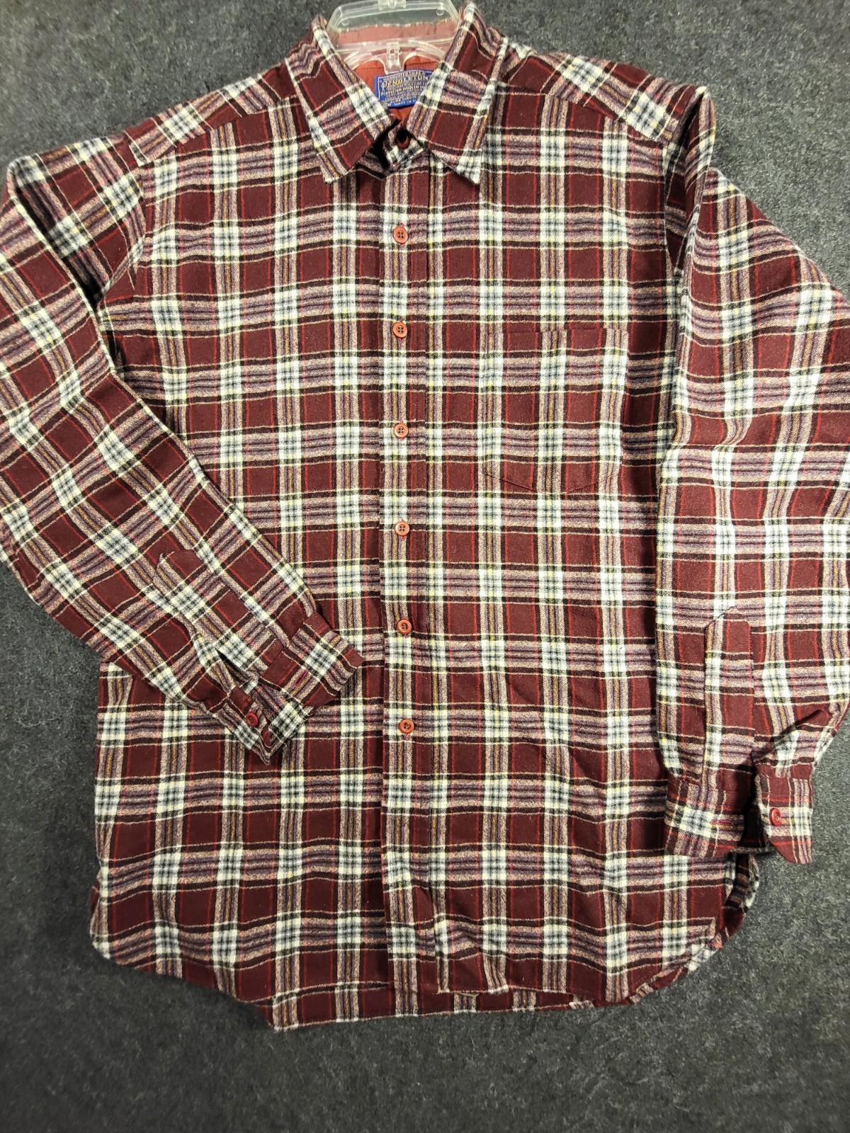 Pendleton Flannel Plaid Button-Down Long Sleeve M… - image 2