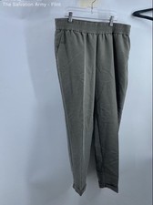 Chico's Womens Green Elastic Waist Pull-On Cuffed Hem Ankle Pants Size 1