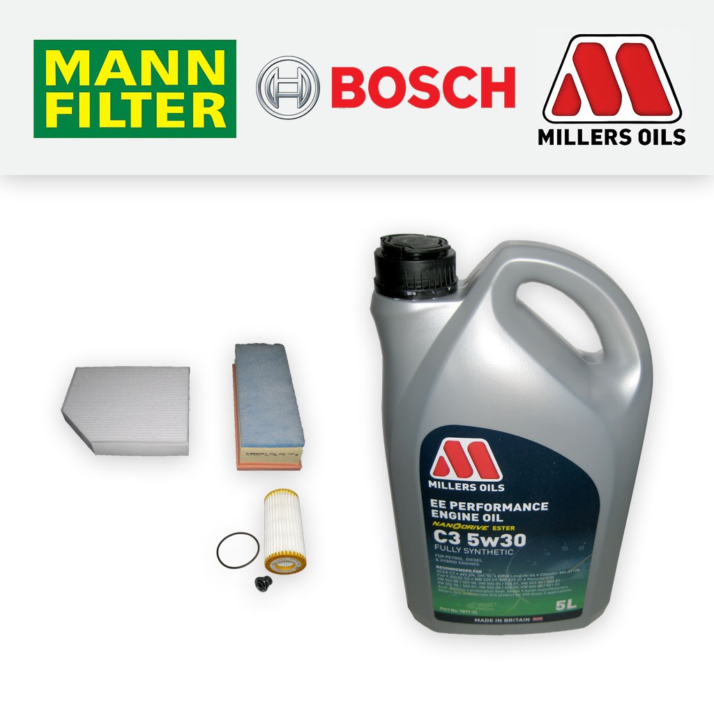 SERVICE KIT AUDI A4 (8K/B8) 1.8 TFSI CJEB OIL AIR CABIN FILTERS +OIL (2011-2015)