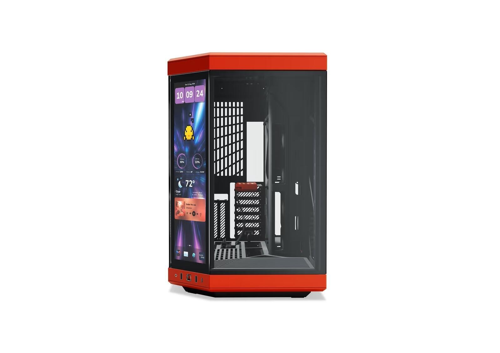 HYTE PC Gehuse Y70 Infinite mit с сенсорным управлением SchwarzRot 88090₽