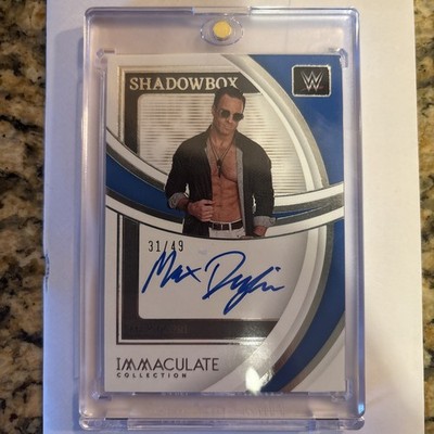 2022 Panini Immaculate WWE Max Dupri Shadowbox Autograph/49 aka LA Knight 