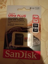 NEW SanDisk Ultra Plus A1 64GB MicroSDXC UHS-I Memory Card w/Adapter HD Video