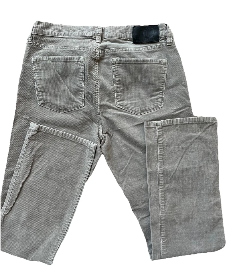 Женские серые вельветовые брюки Lauren Jeans Co. Ralph Lauren размер 8 прямые штанины - Изображение 3 из 4