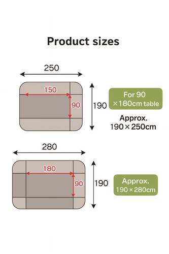 IKEHIKO Kotatsu Futon Japanese Comforter Compact Space Table Blanket Brown Japan