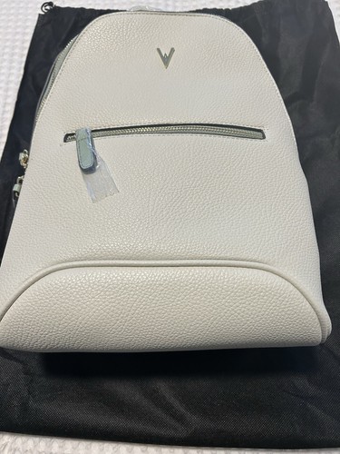NWT Wm’s Vanessa Williams Backpack Bone/IvoryW Mint Trim/ Includes Dust Bag
