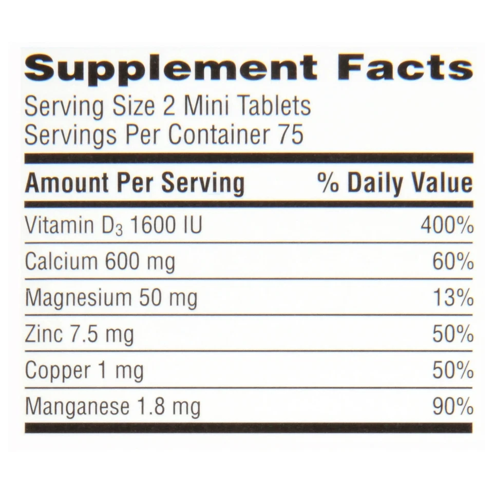 Кальтрат кальций и витамин D3 плюс минералы мини, 150 таблеток быстрая доставка - Изображение 3 из 4