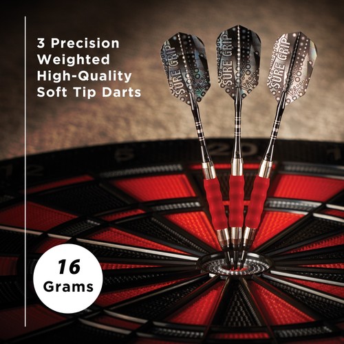 Viper Sure Grip Soft Tip Darts - Dartboard Game Accessory - Red - 16 Grams - Picture 6 of 8