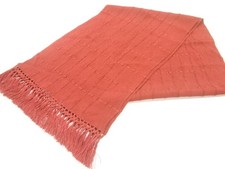 7531810: JAPANESE KIMONO JAPANES KIMONO / SCARF / SILK / CHIRIMEN / GRID