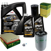 Mann Inspektionspaket 7L Mannol Longlife 5W-30 FüR Opel Frontera A 2.5 TDS