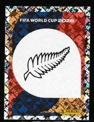 2026 Panini World Cup Football New Zealand Badge - Emblem Sticker #NZL 1 FREE P/P