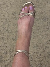 Jimmy Choo Strappy Silver Sandals