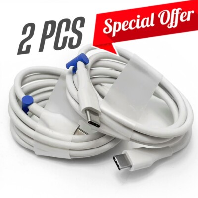 Lot of 2 Original Google USBC Charge Data Cable for Pixel 9/8/7/6/Pro/5/4/3