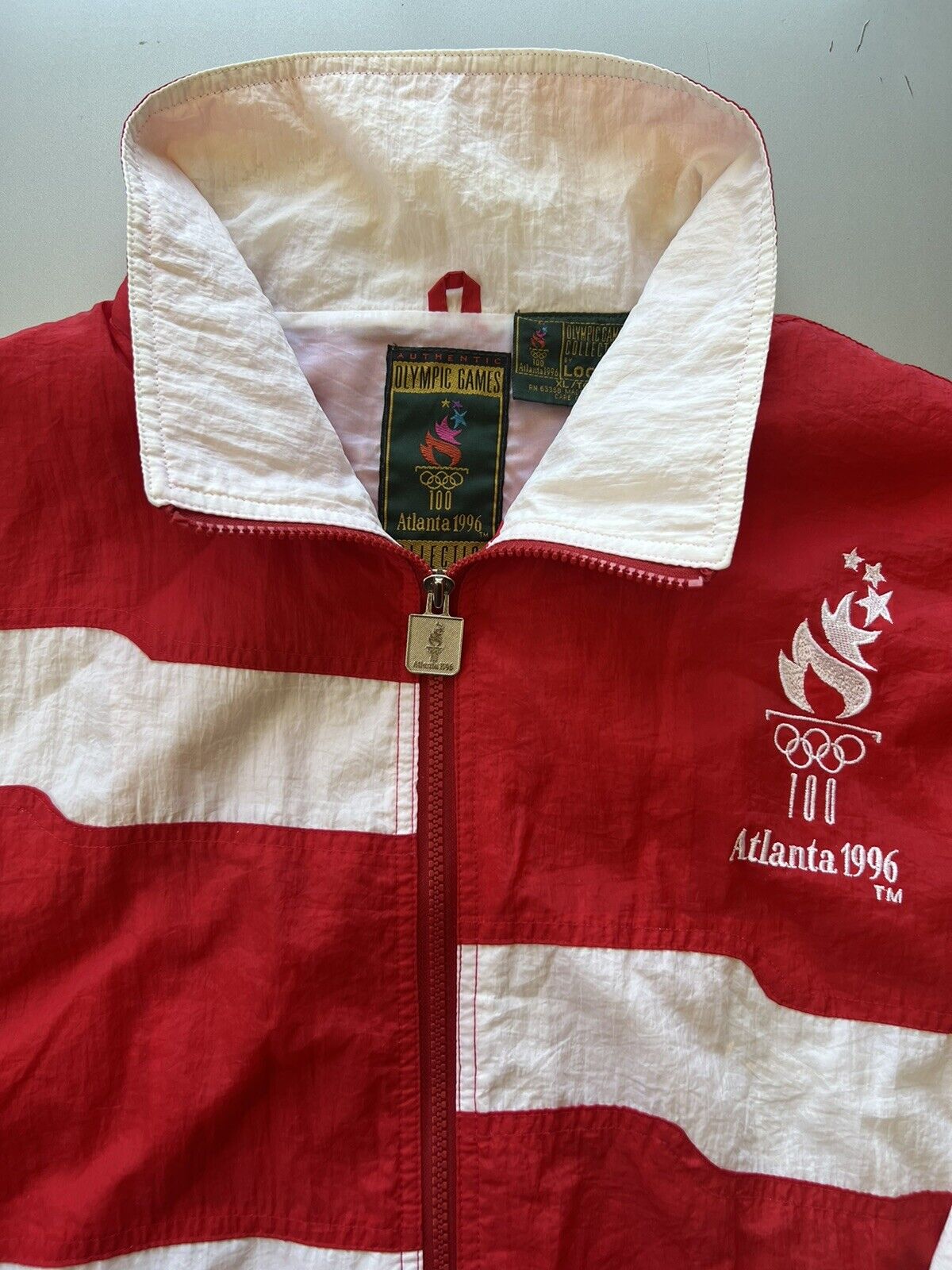 Vintage 1996 Logo Athletic Atlanta Olympics Windb… - image 9
