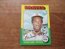 1975 TOPPS ROWLAND OFFICE #262 ROOKIE CARD BRAVES HIGH GRADE LOOKS PACK FRESH!. rookie card picture