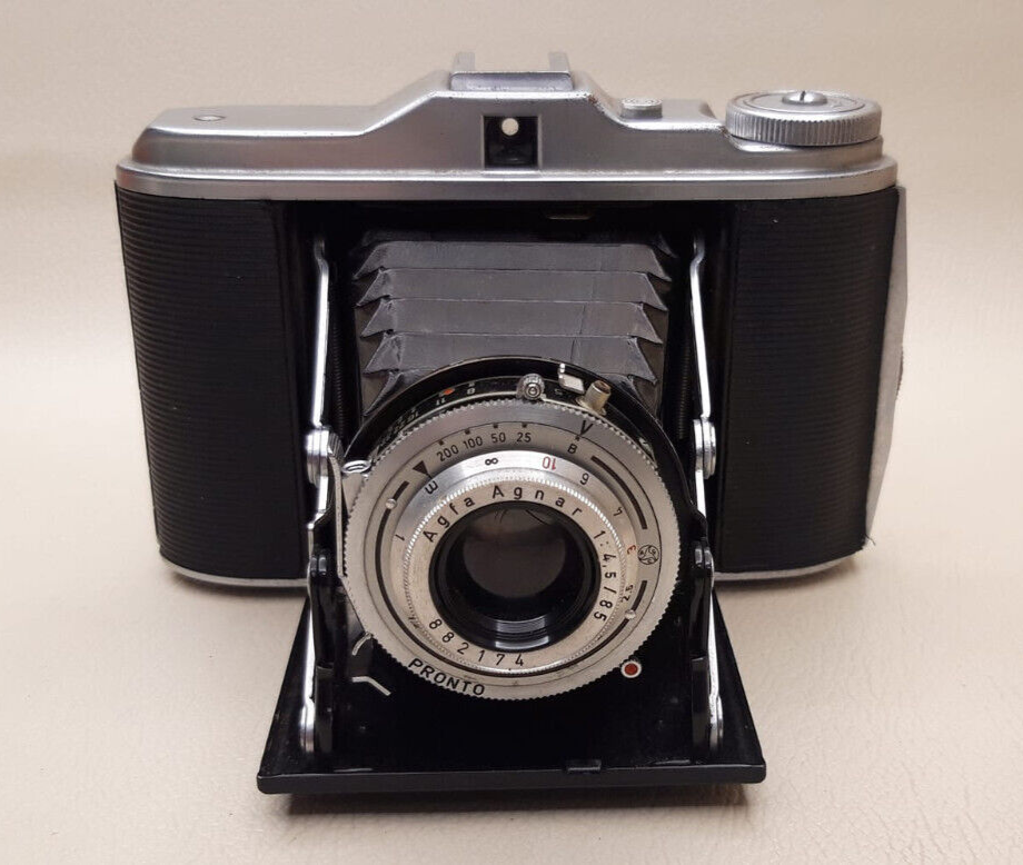 vintage années 1950 Agfa Isolette Pronto Agnar 1:4.5/85 Objectif