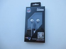 New England Patriots Noise-Isolating Earphones New from iHip