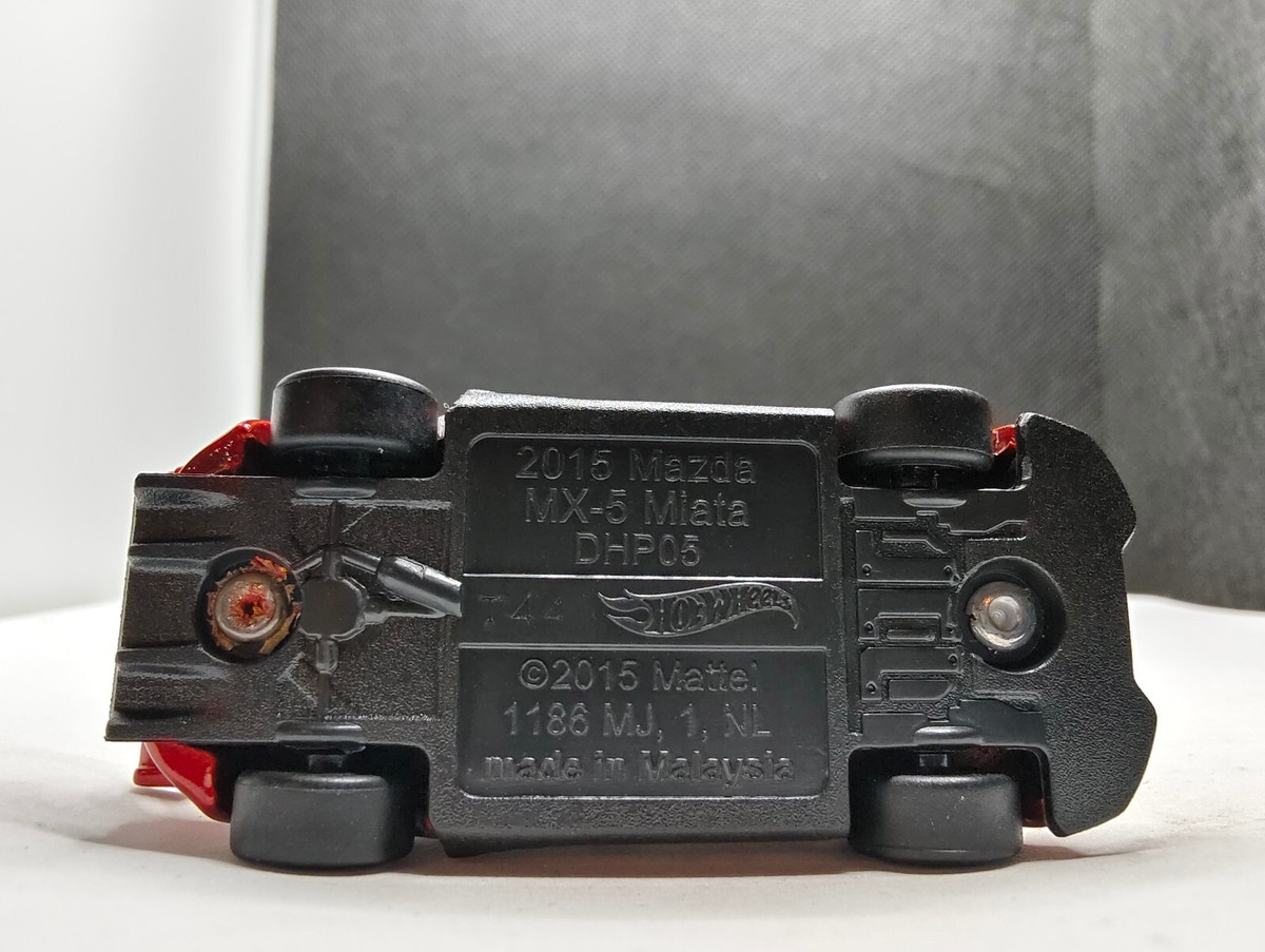 2025 HOT WHEELS PROTOTYPE FACTORY TEST RUN Red '15 Mazda MX-5