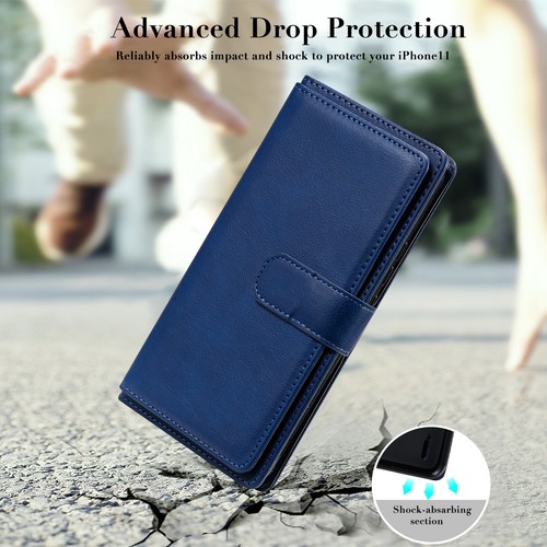 Luxury PU Leather Flip Wallet Case Phone Cover for Motorola G9 Plus Google 4A - Picture 6 of 18