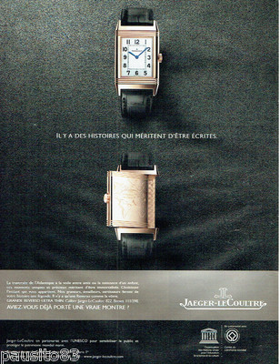 REKLAME WERBUNG 086 2011 die Uhr Jaeger-Lecoultre Reverso Ultra Thin