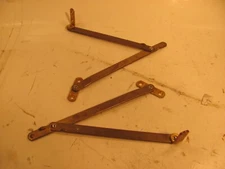 PERKO 0762-003-PLB HATCH SUPPORT BRACE  SKYLIGHT LID STAY 14 " PLAIN BRASS PAIR