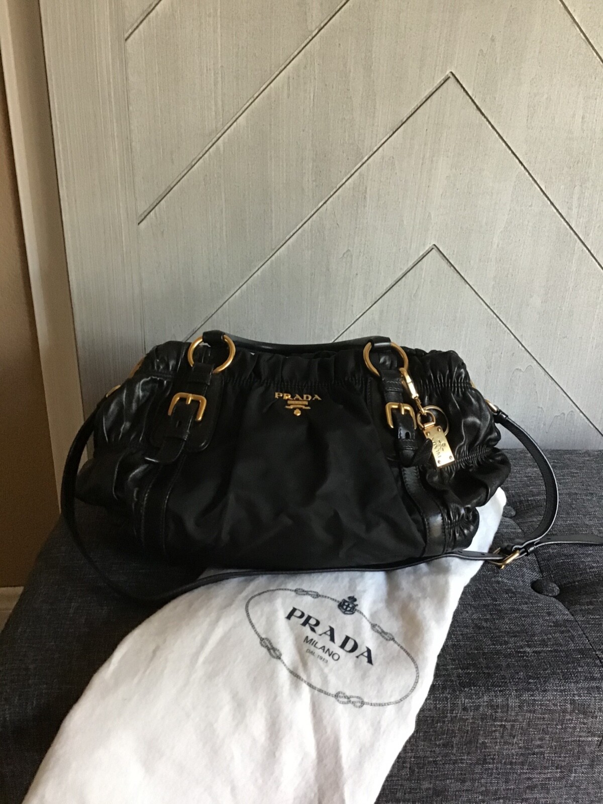 prada lion purse