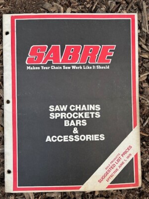 Rare Vintage Original Sabre Saw Chains and Sprockets Accessories 16 pages