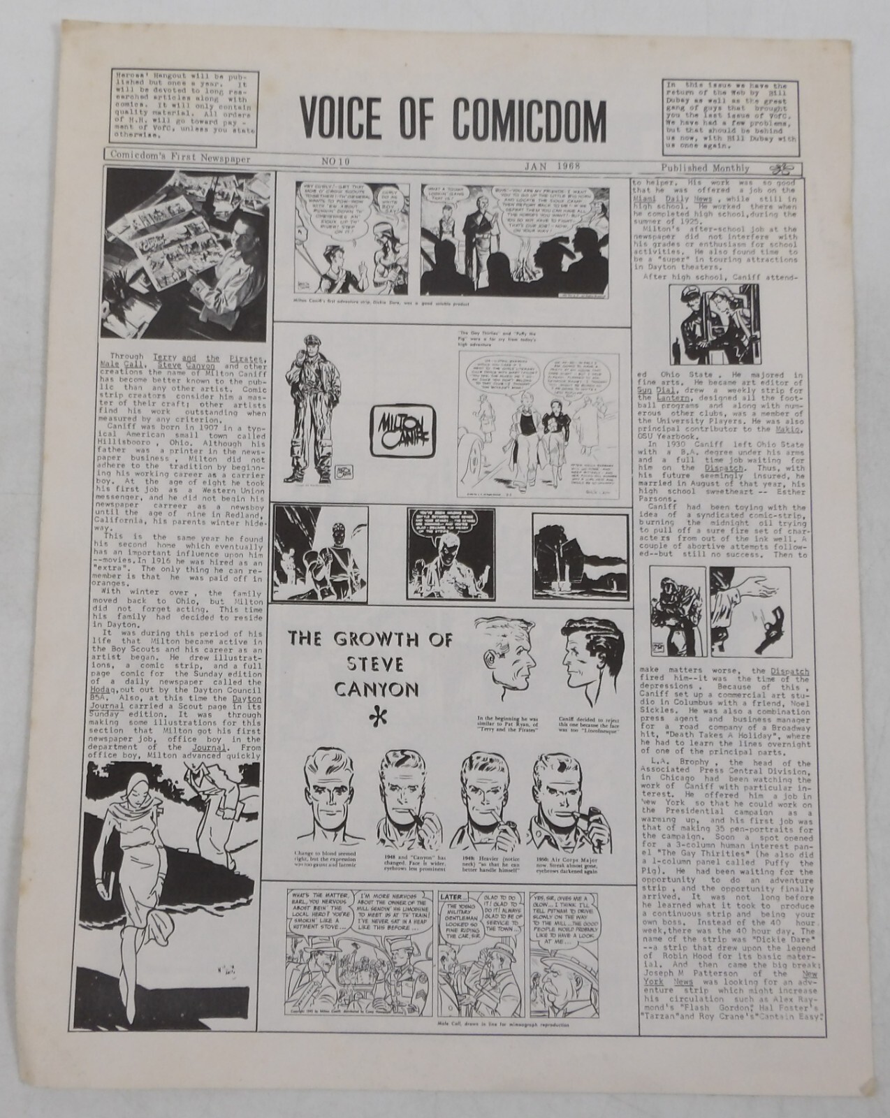 John Workman Lettering Voice of Comicdom #10 FN january 1968 fanzine - marv wolfman - john ...