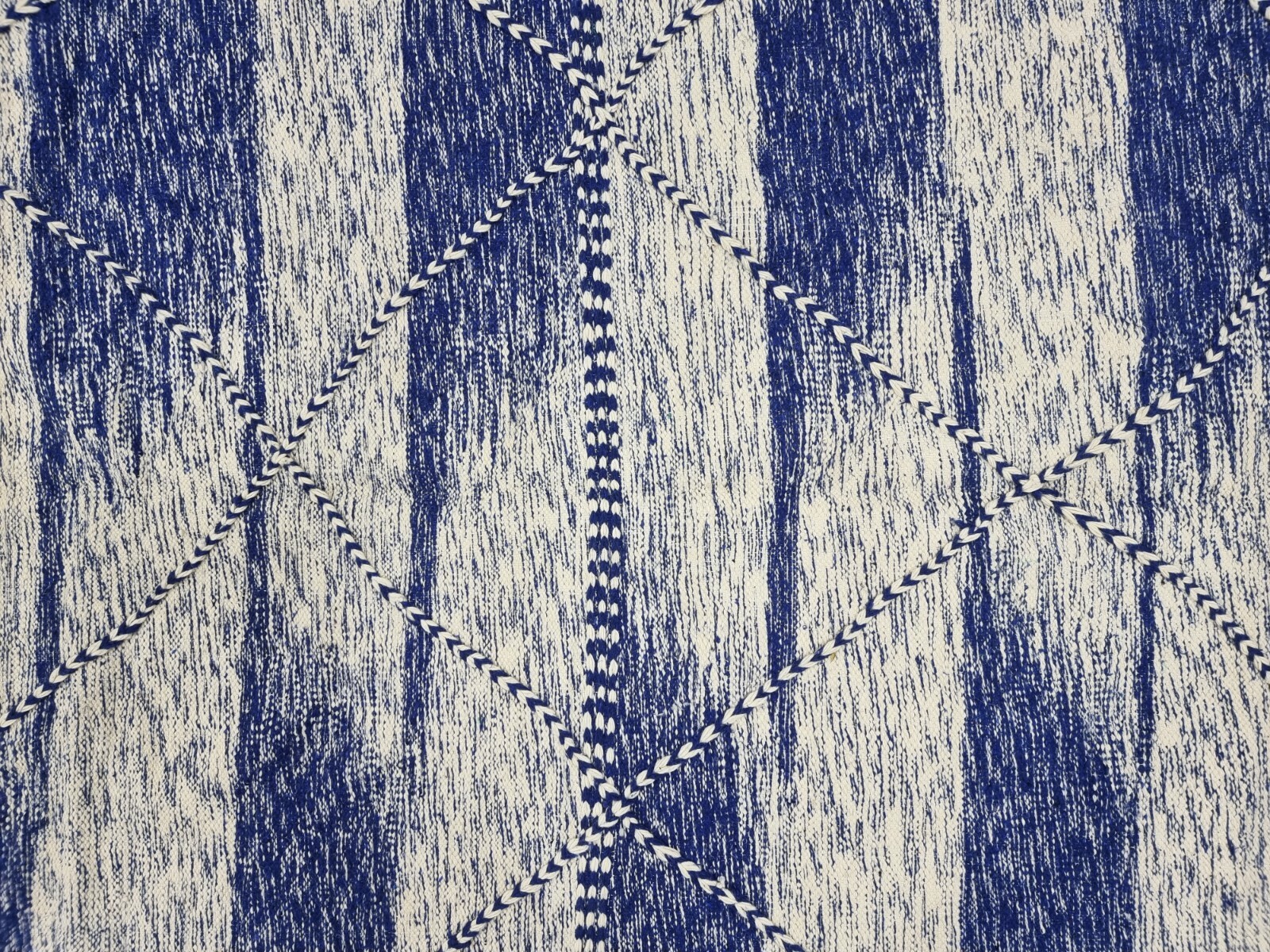 Moroccan Handmade Kilim Zanafi Rug 6'2"x10'3" Berber Geometric Dark