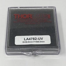 NEW Thorlabs LA4782-UV D=50.8mm F=500.0mm 2" UV Fused Silica Plano-Convex Lens