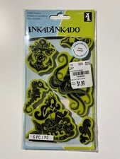 Set of 3 Cling Stamp Sets by INKADINKADO, NEW and Used, Great Condition