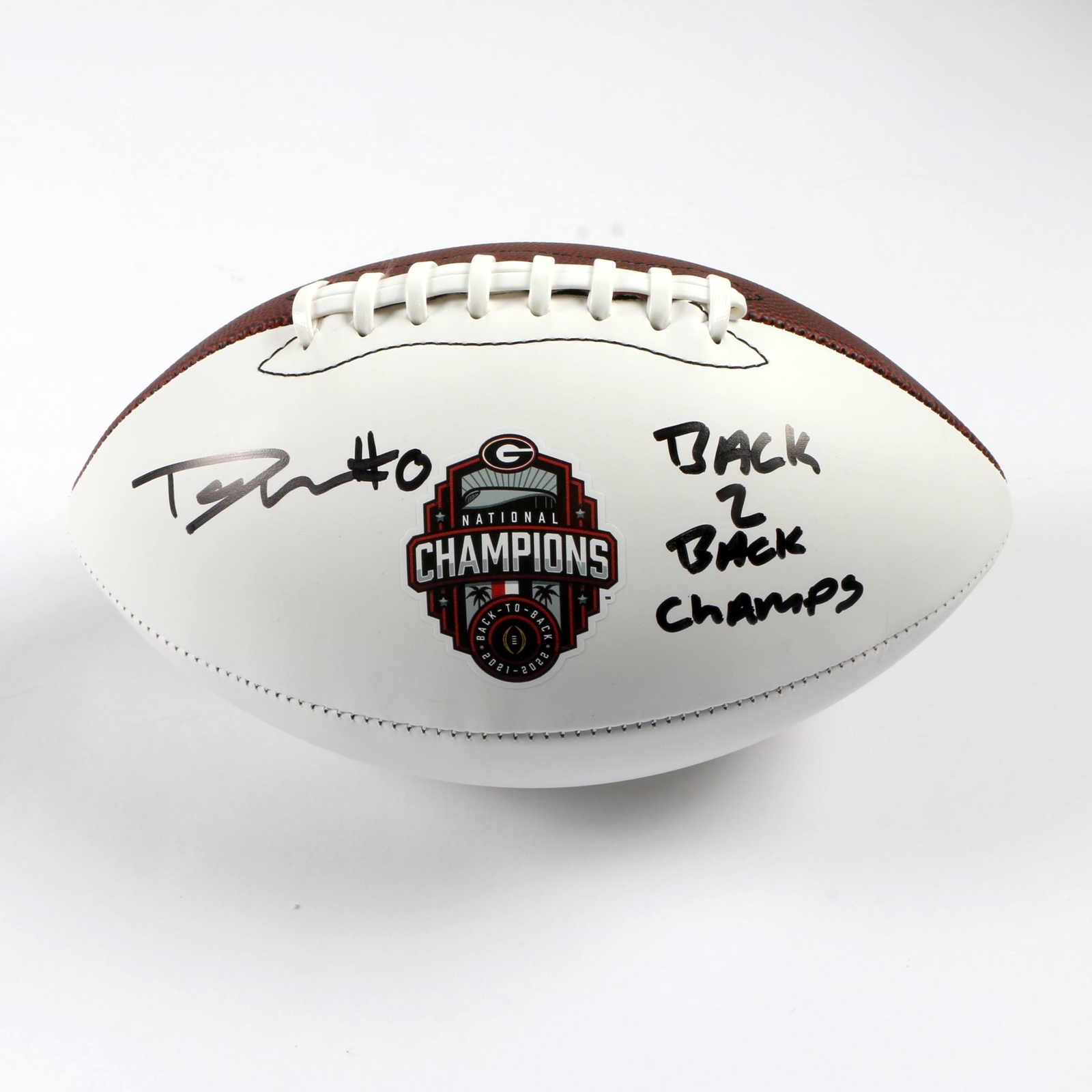 Darnell Washington Autographed Signed Georgia Bulldogs Football 2022 National Champs 