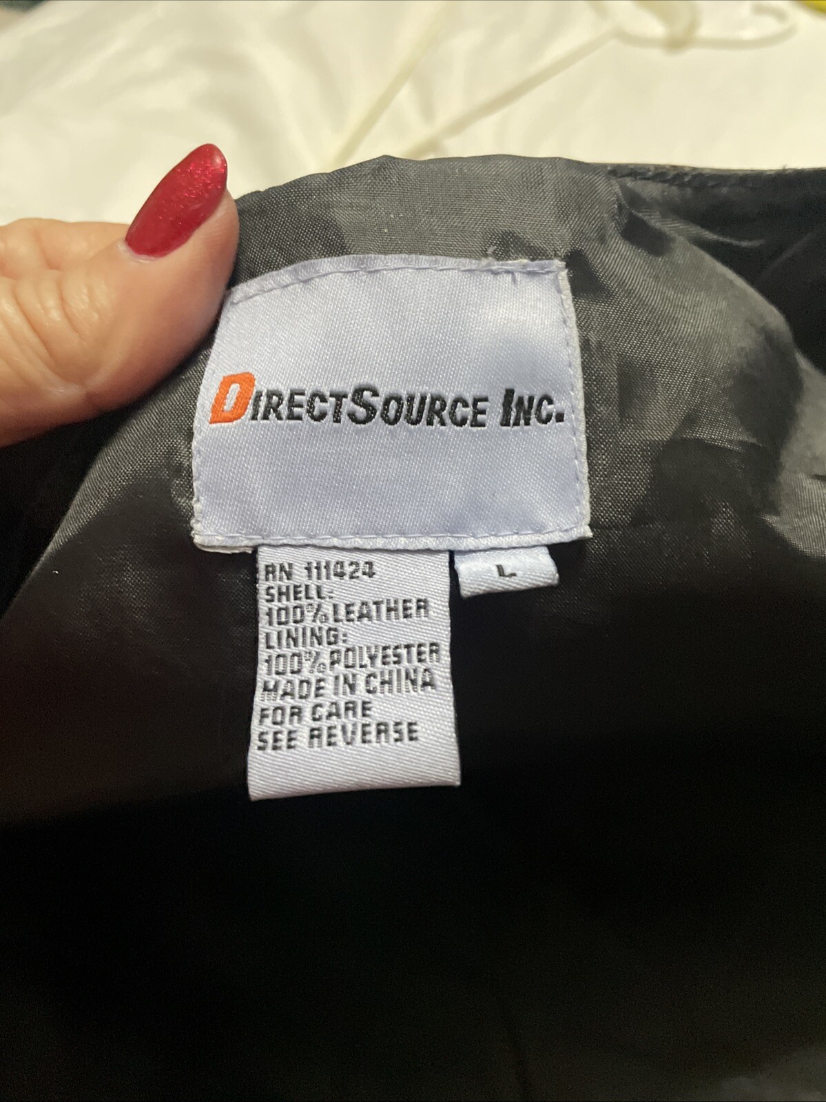 Direct Source Inc Men's Patchwork Leather Vest Si… - image 8