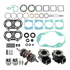Complete Engine Rebuild Crankshaft Cylinder Gaskets Kit For Yamaha Banshee 350
