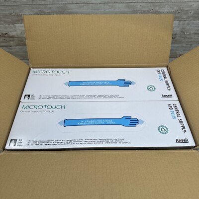 Ansell Micro-Touch 16'' Nitrile Exam Gloves 400mm Powder-Free Size: XXLarge 50ct
