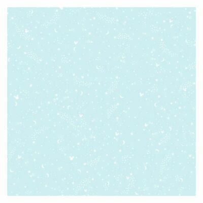York DI0986 Wallpaper Disney Mickey Mouse Star Unpasted Teal Wallcoverings