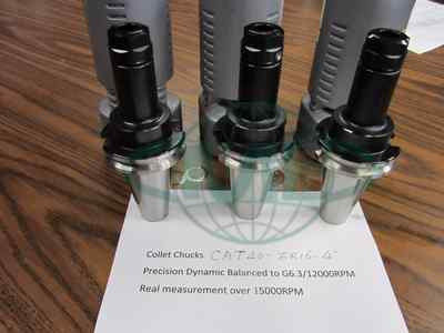 6 CAT40-ER16-4'' COLLET CHUCKS balanced to G6.3/15000RPM   Tool Holder Set