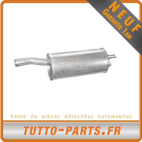 Silencieux arrière Fiat Doblo 1.9 D JTD anti-fuite pour validation contrôle technique