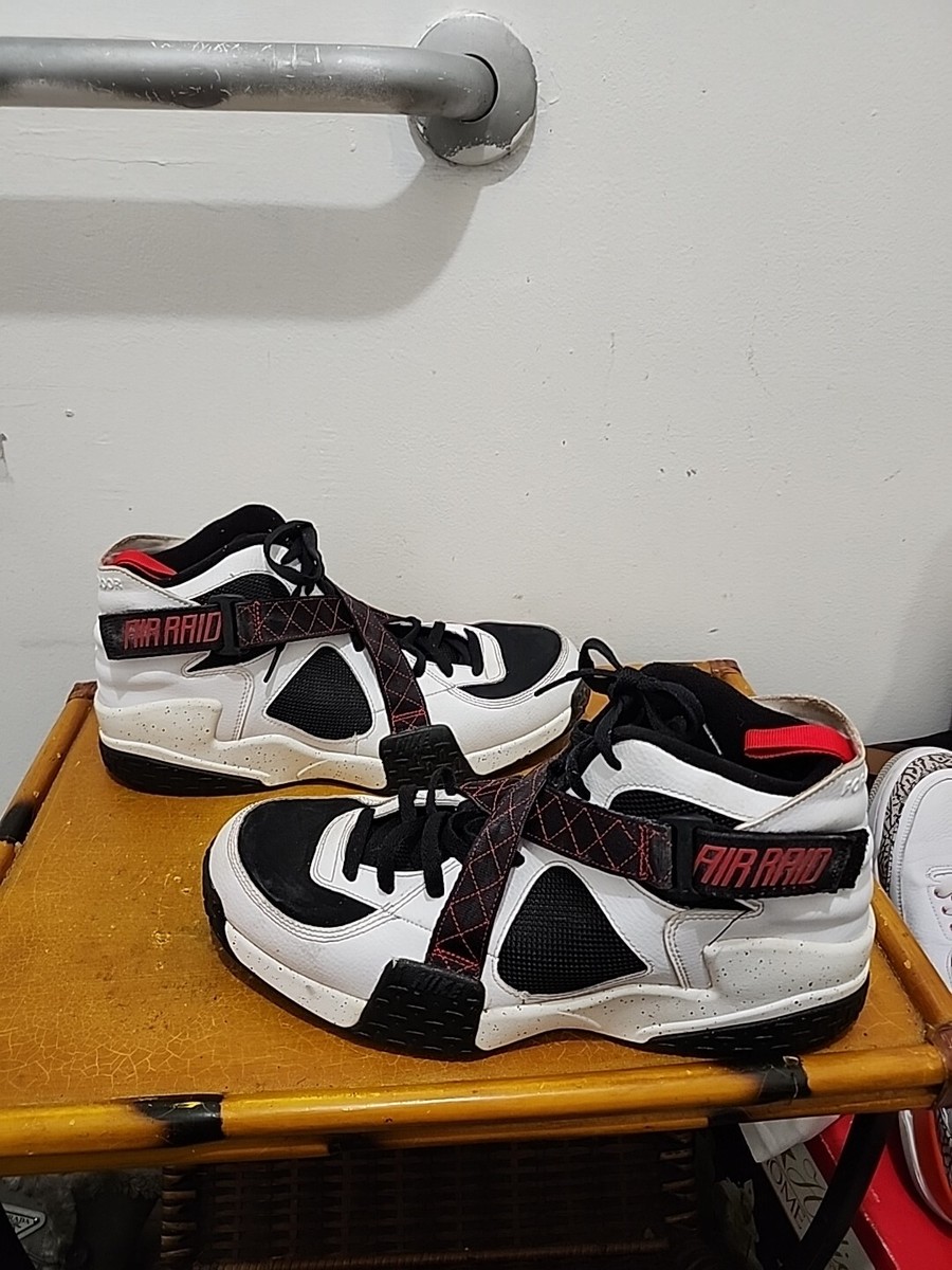 Size 13 Nike Air Raid White Black for sale online
