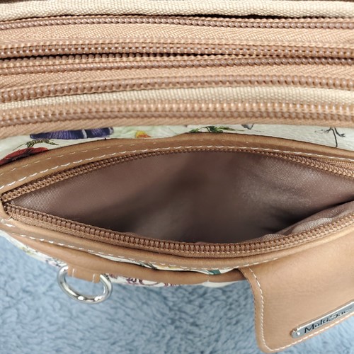 MultiSac North South Mini Zip Around Crossbody Vienna Floral/Hazelnut Purse - Picture 18 of 23