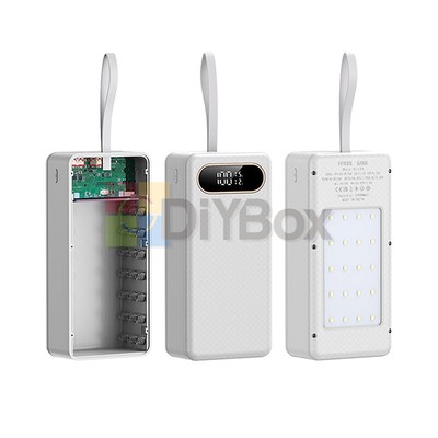 21 Cells 18650 Battery Mobile Power Bank Case Kit DIY 22.5W Super Fast Charging