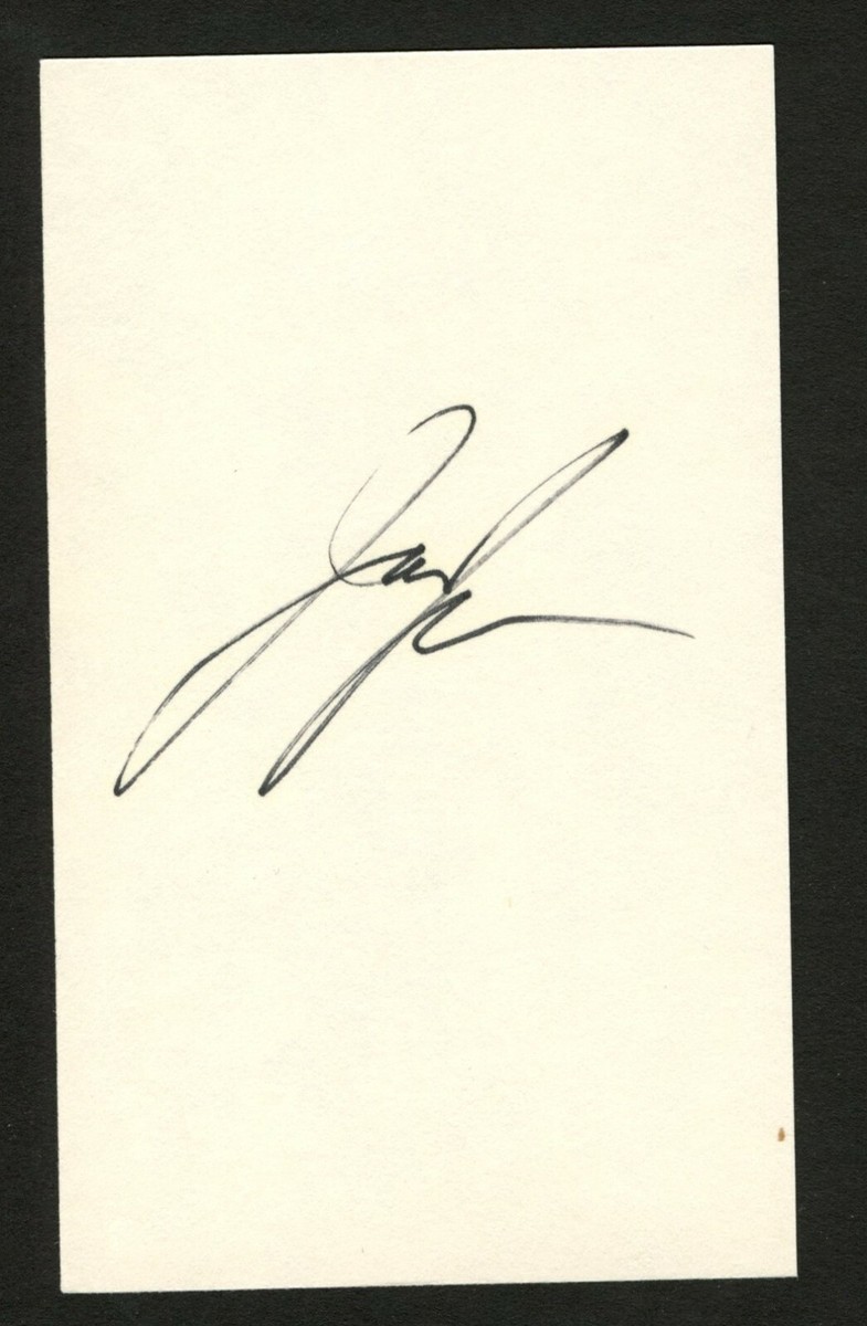 Jack Jones signed autograph auto 3x5 index card American Jazz