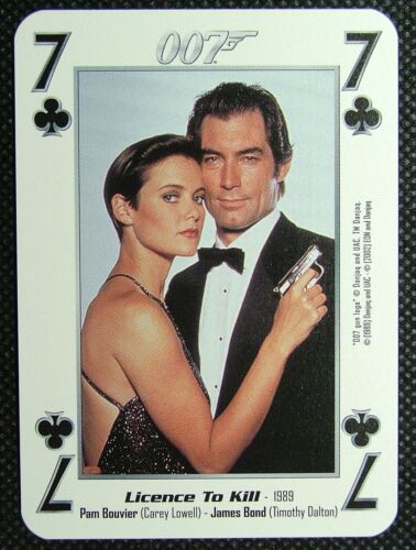 Licence to kill Carey Lowell Timothy Dalton 007 James Bond 7 Clubs B9 - Picture 1 of 3