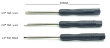 3 PRECISION SMALL SCREWDRIVERS 3X FLAT HEAD COMPUTERS PC MOBILE PHONE LAPTOP ETC